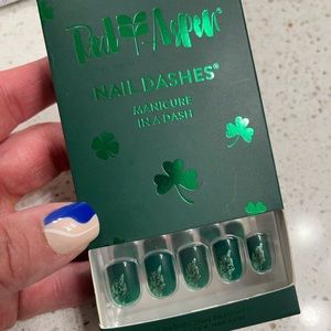 Red aspen St Patrick day nails. Limited edition. Sold out